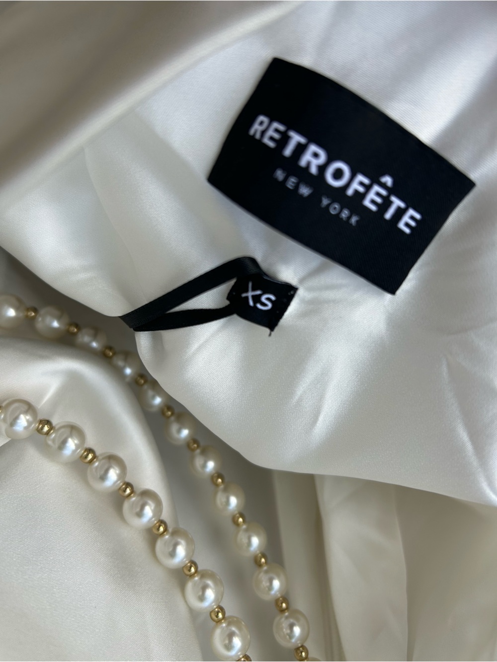 Retrofete Wendi Strapless Maxi Dress size XS white NWT - Picture 5 of 10